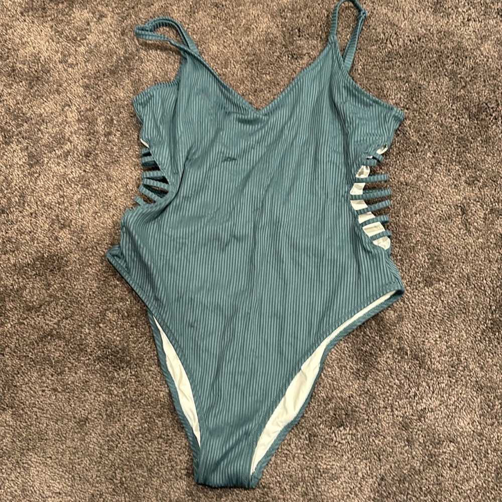 Blue swimsuit